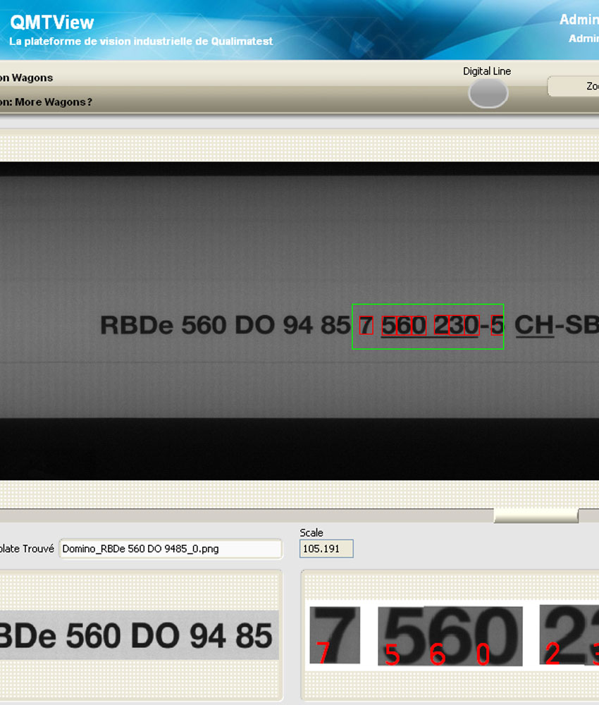 Identification OCR grand format pour les CFF